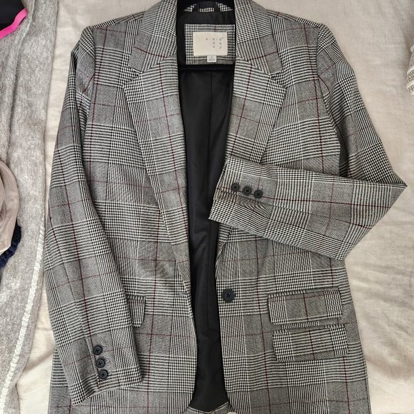 Grey Glen Check Blazer - Picture 1 of 8
